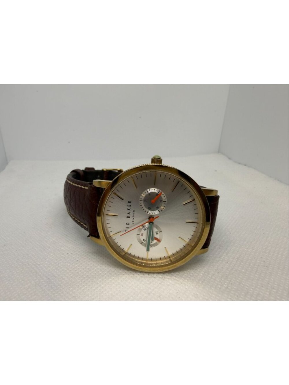 Ted Baker James TE50274008 Men's 42mm Silver Dial Multifunction Brown Watch - Picture 9 of 12